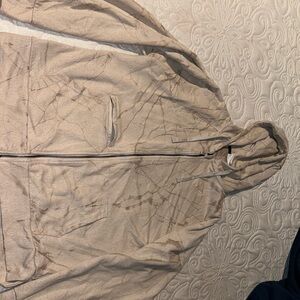 Gymshark Beige Patterned Hoodie